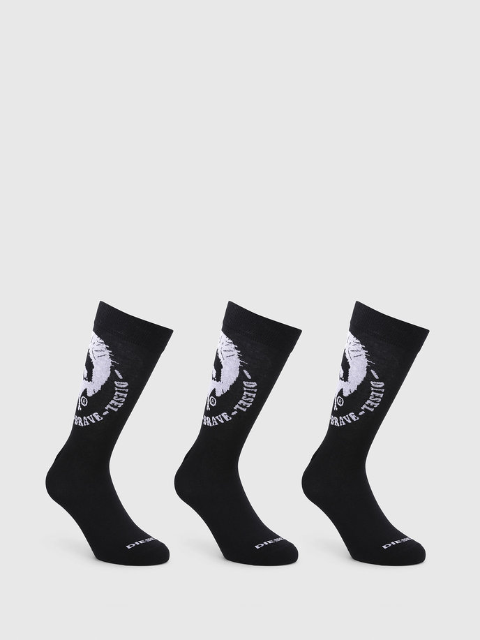 Diesel SKMRAYTHREEPACK Socks 3pack čierne